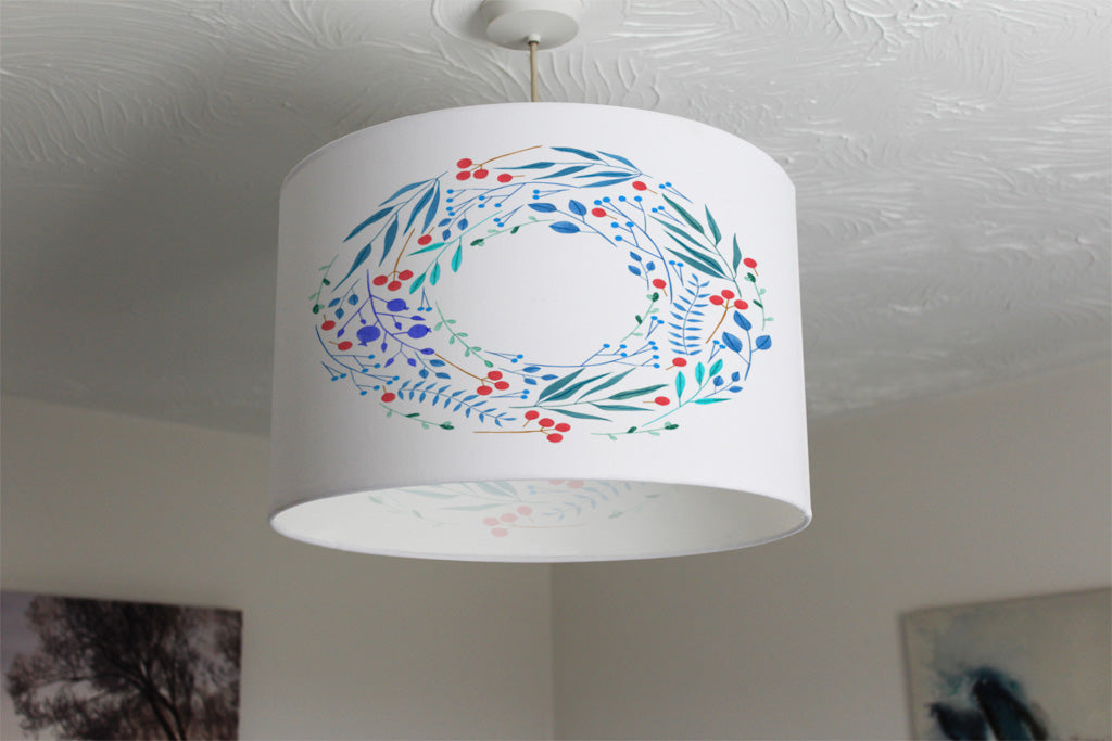 New Product Blue Decorative Reath (Ceiling & Lamp Shade)  - Andrew Lee Home and Living