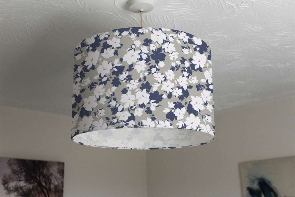 New Product Grey, Purple & White Flowers (Ceiling & Lamp Shade)  - Andrew Lee Home and Living