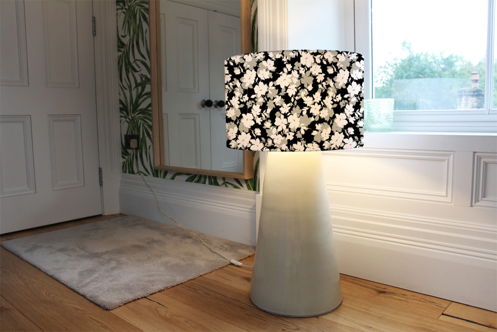 New Product Grey, White & Black Flowers (Ceiling & Lamp Shade)  - Andrew Lee Home and Living