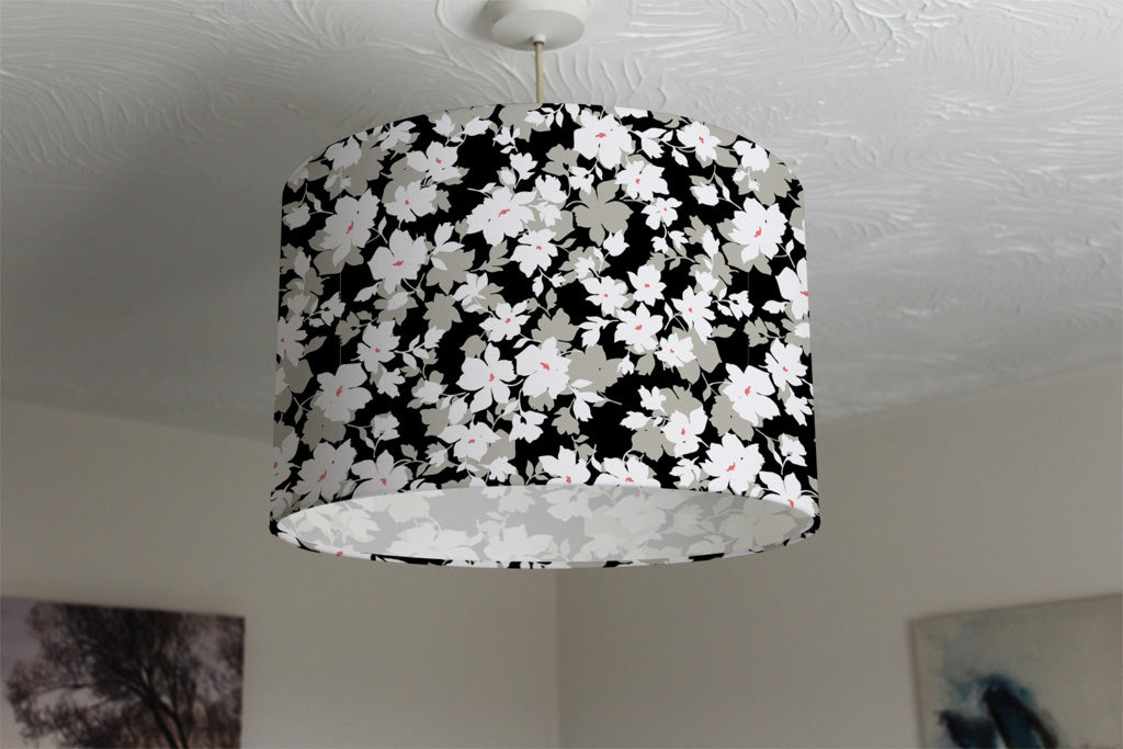 New Product Grey, White & Black Flowers (Ceiling & Lamp Shade)  - Andrew Lee Home and Living