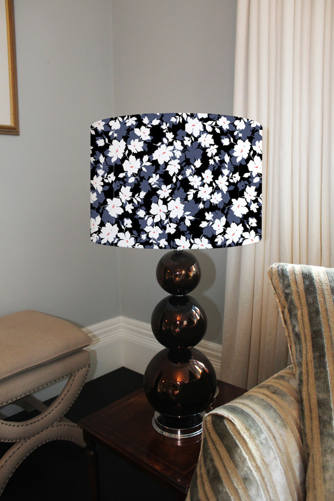New Product White, Black & Purple Flowers (Ceiling & Lamp Shade)  - Andrew Lee Home and Living