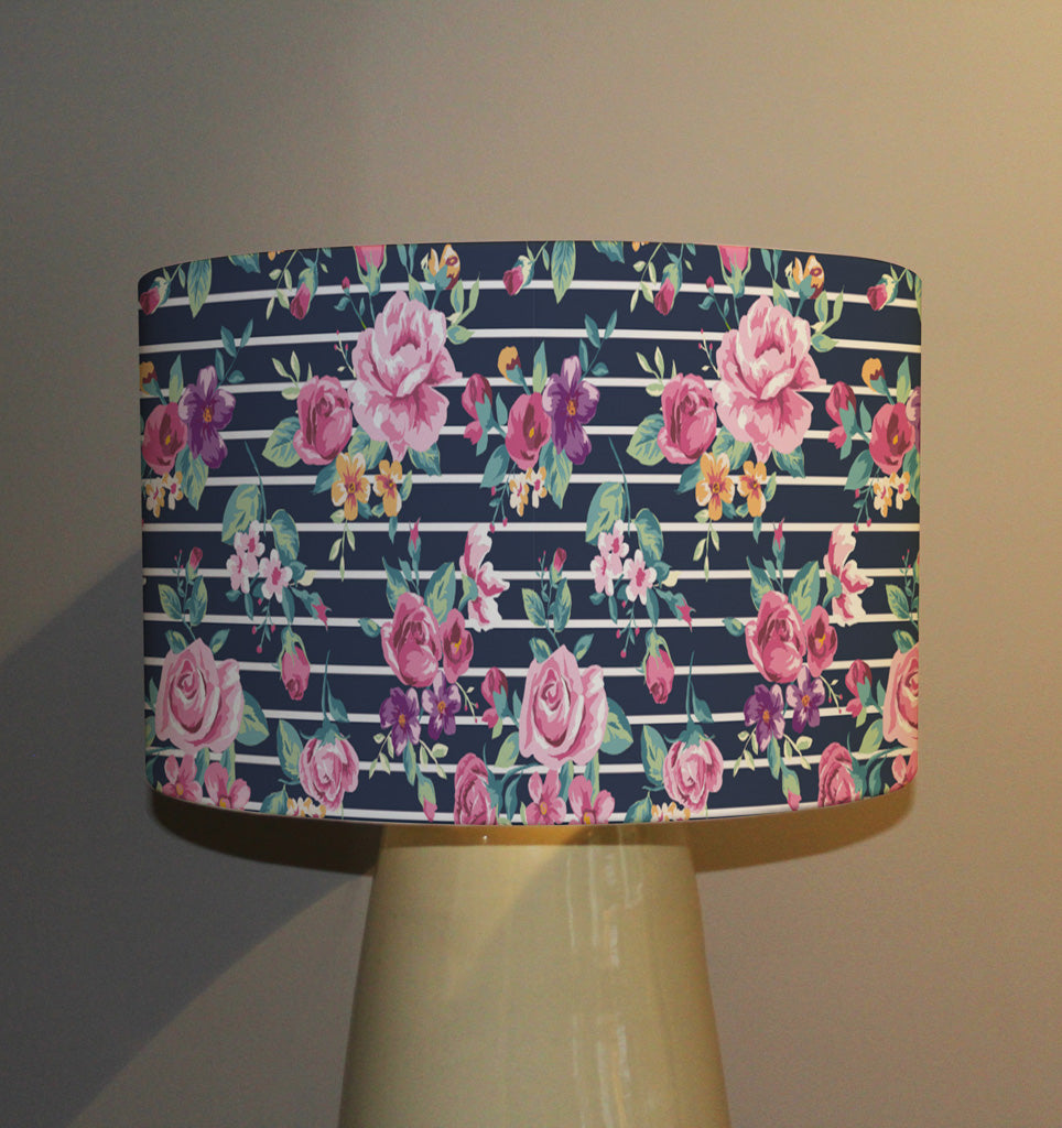 New Product Vintage Tropical Flower pattern with stripe (Ceiling & Lamp Shade)  - Andrew Lee Home and Living