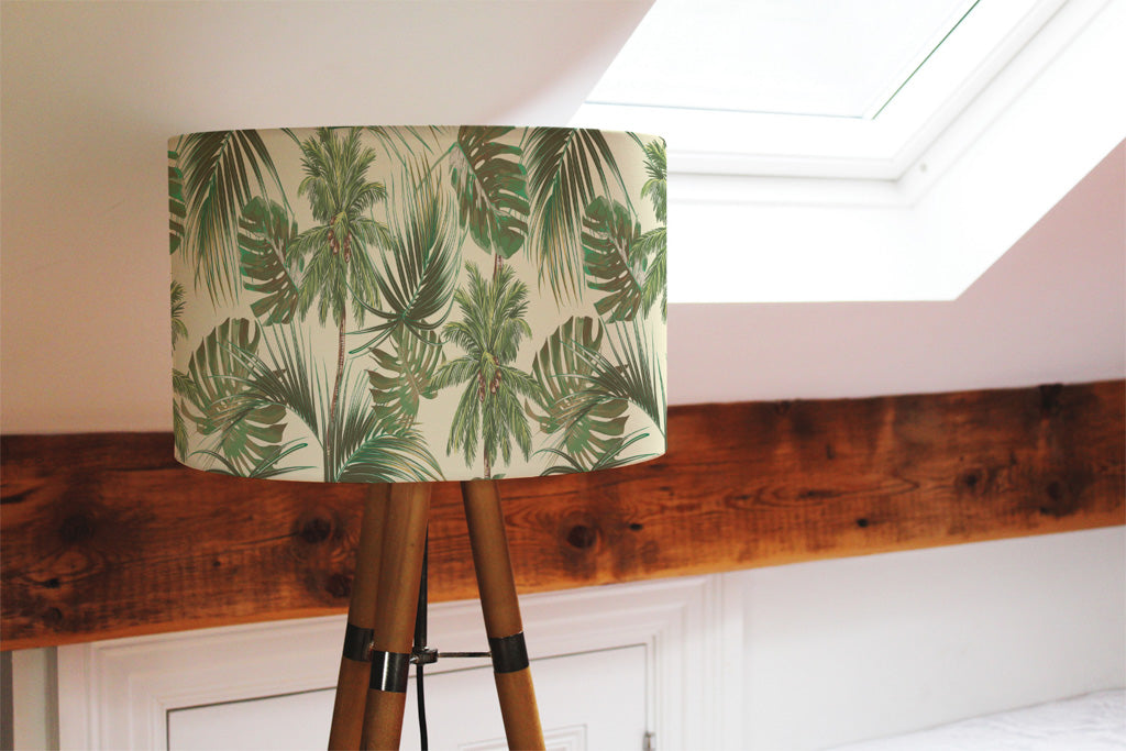 New Product Tropical Leaves on Yellow (Ceiling & Lamp Shade)  - Andrew Lee Home and Living