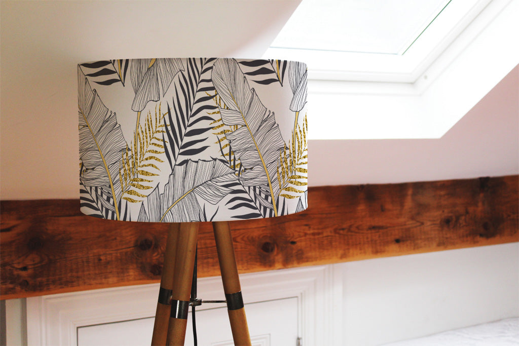 New Product Gold & Black Leaves (Ceiling & Lamp Shade)  - Andrew Lee Home and Living