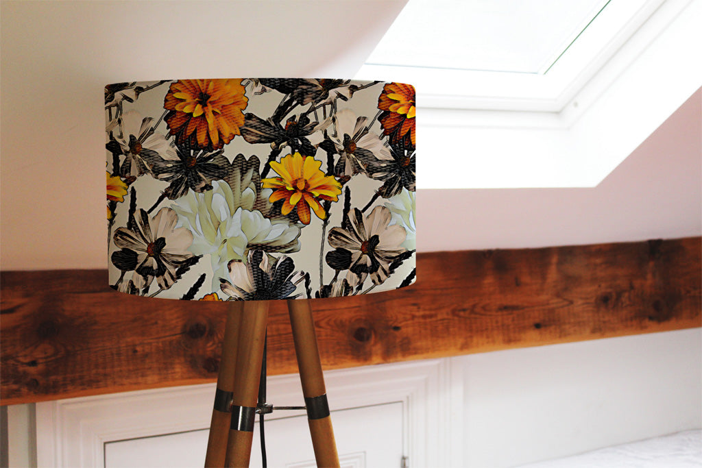 New Product Orange Flower Print (Ceiling & Lamp Shade)  - Andrew Lee Home and Living