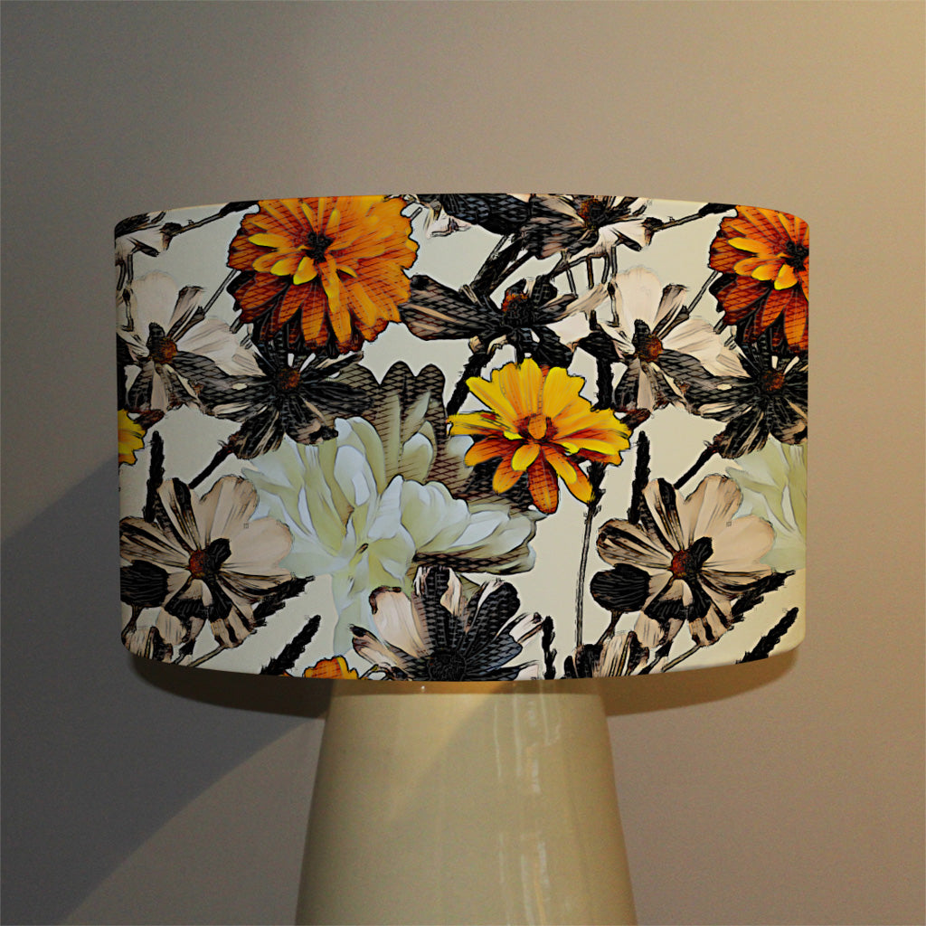 New Product Orange Flower Print (Ceiling & Lamp Shade)  - Andrew Lee Home and Living