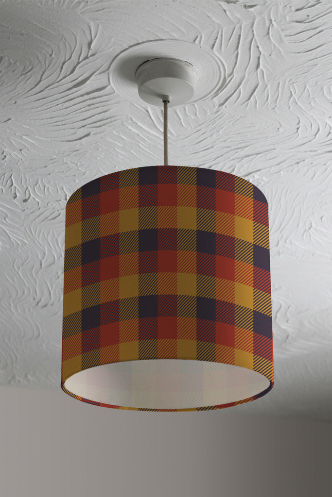 New Product Orange Check Pattern (Ceiling & Lamp Shade)  - Andrew Lee Home and Living