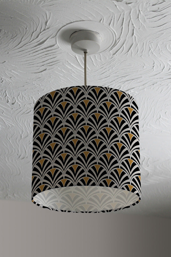 New Product Black & Gold Shells Geometric (Ceiling & Lamp Shade)  - Andrew Lee Home and Living