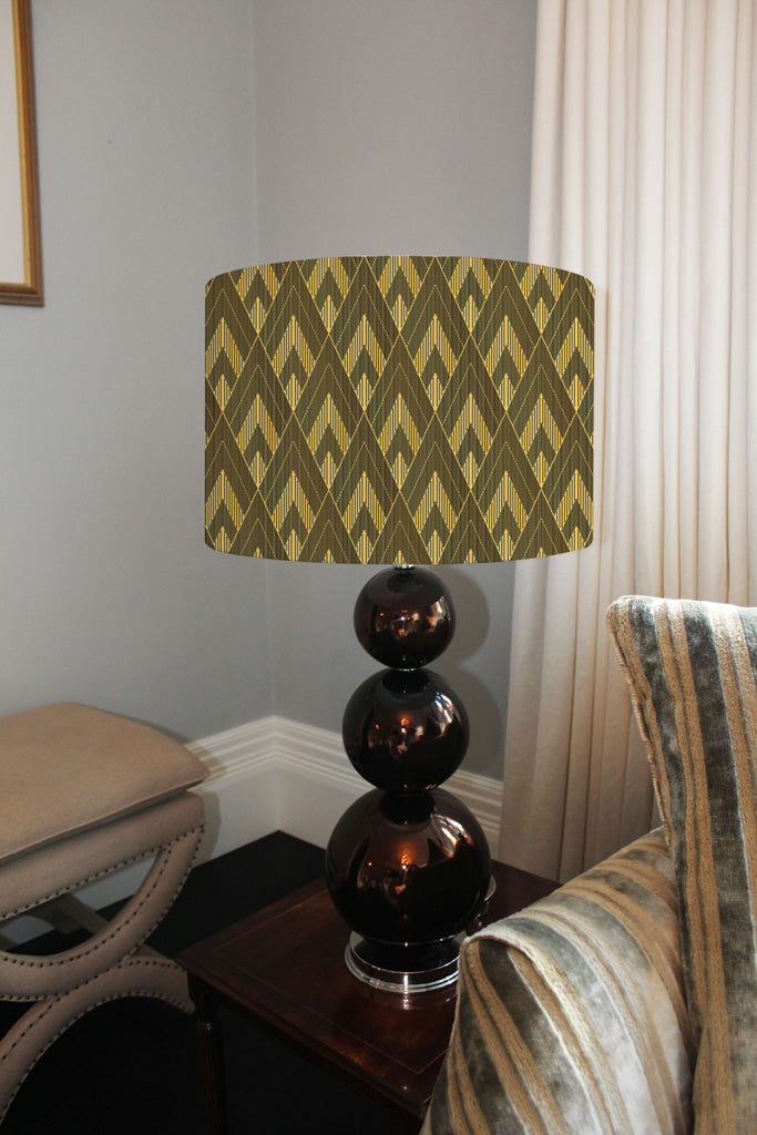New Product Black & Gold Striped Triangles (Ceiling & Lamp Shade)  - Andrew Lee Home and Living