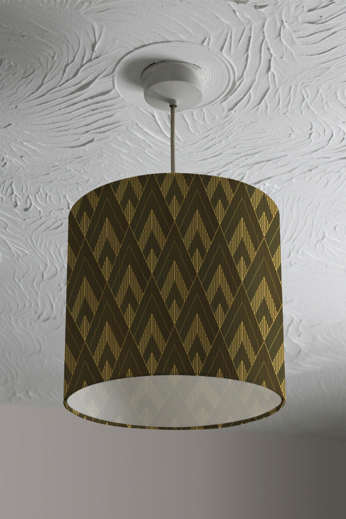 New Product Black & Gold Striped Triangles (Ceiling & Lamp Shade)  - Andrew Lee Home and Living