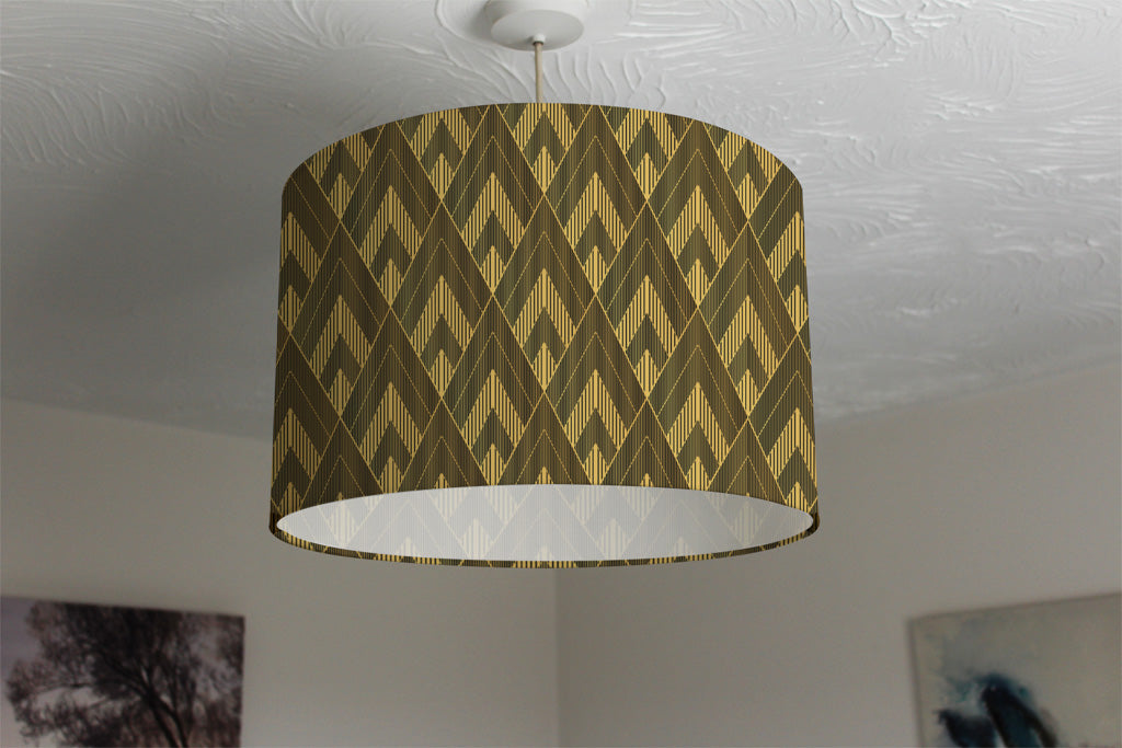 New Product Black & Gold Striped Triangles (Ceiling & Lamp Shade)  - Andrew Lee Home and Living