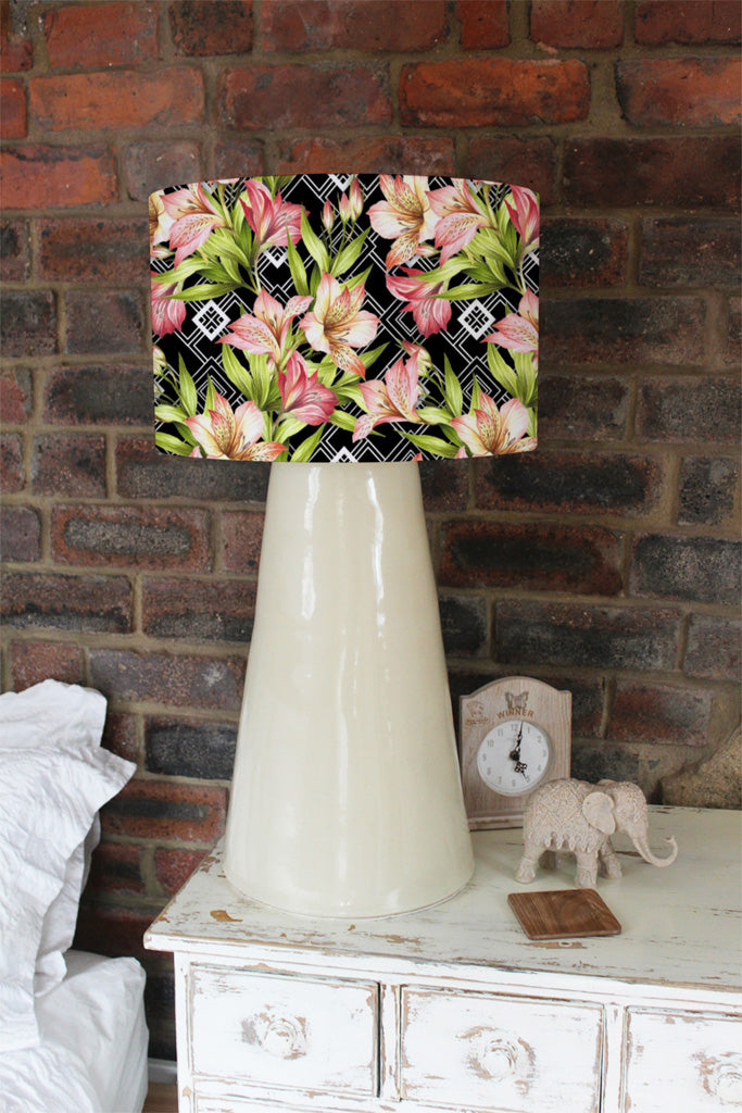 New Product Bright Plants on Geometric Background (Ceiling & Lamp Shade)  - Andrew Lee Home and Living