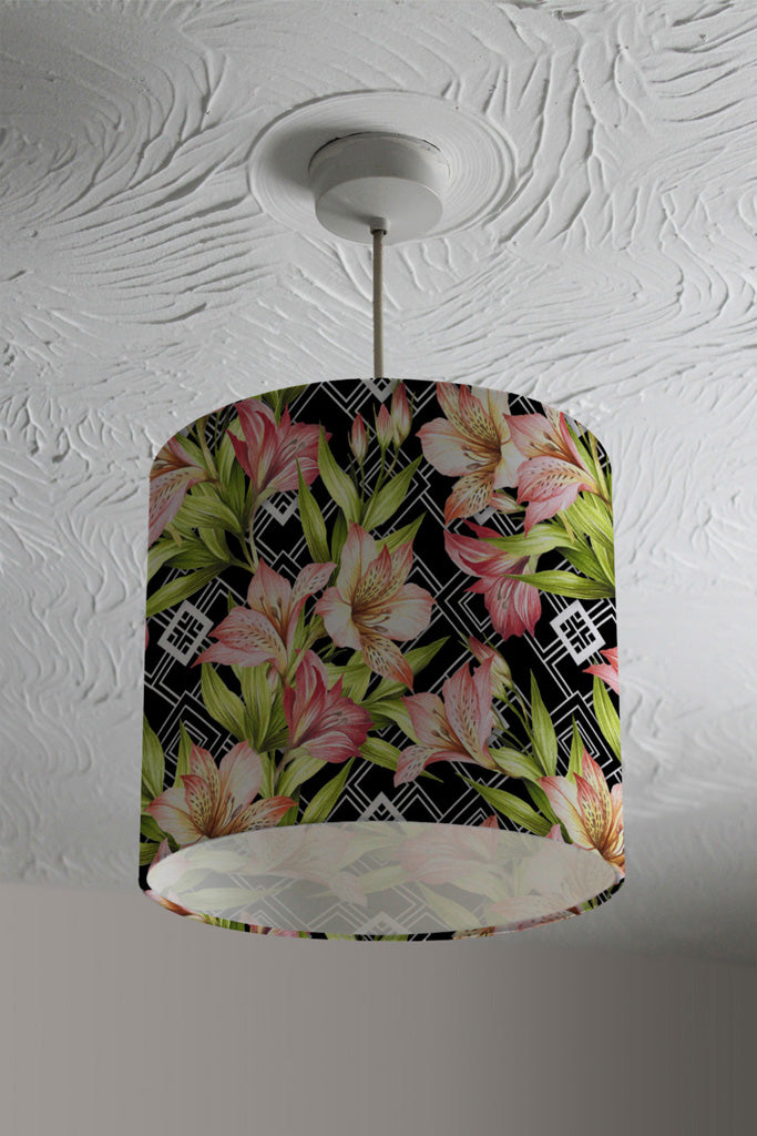 New Product Bright Plants on Geometric Background (Ceiling & Lamp Shade)  - Andrew Lee Home and Living