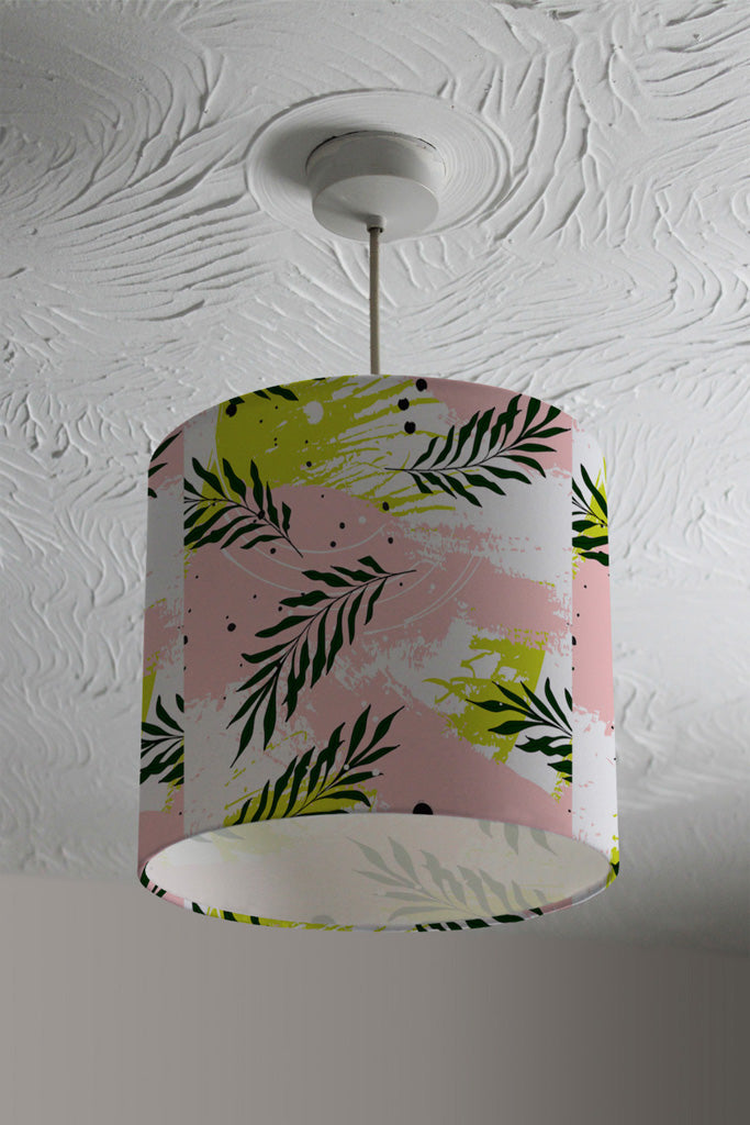 New Product Green Leaves on Brush Strokes (Ceiling & Lamp Shade)  - Andrew Lee Home and Living