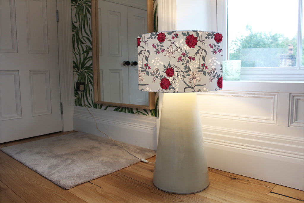 New Product Red & White Winter Floral (Ceiling & Lamp Shade)  - Andrew Lee Home and Living