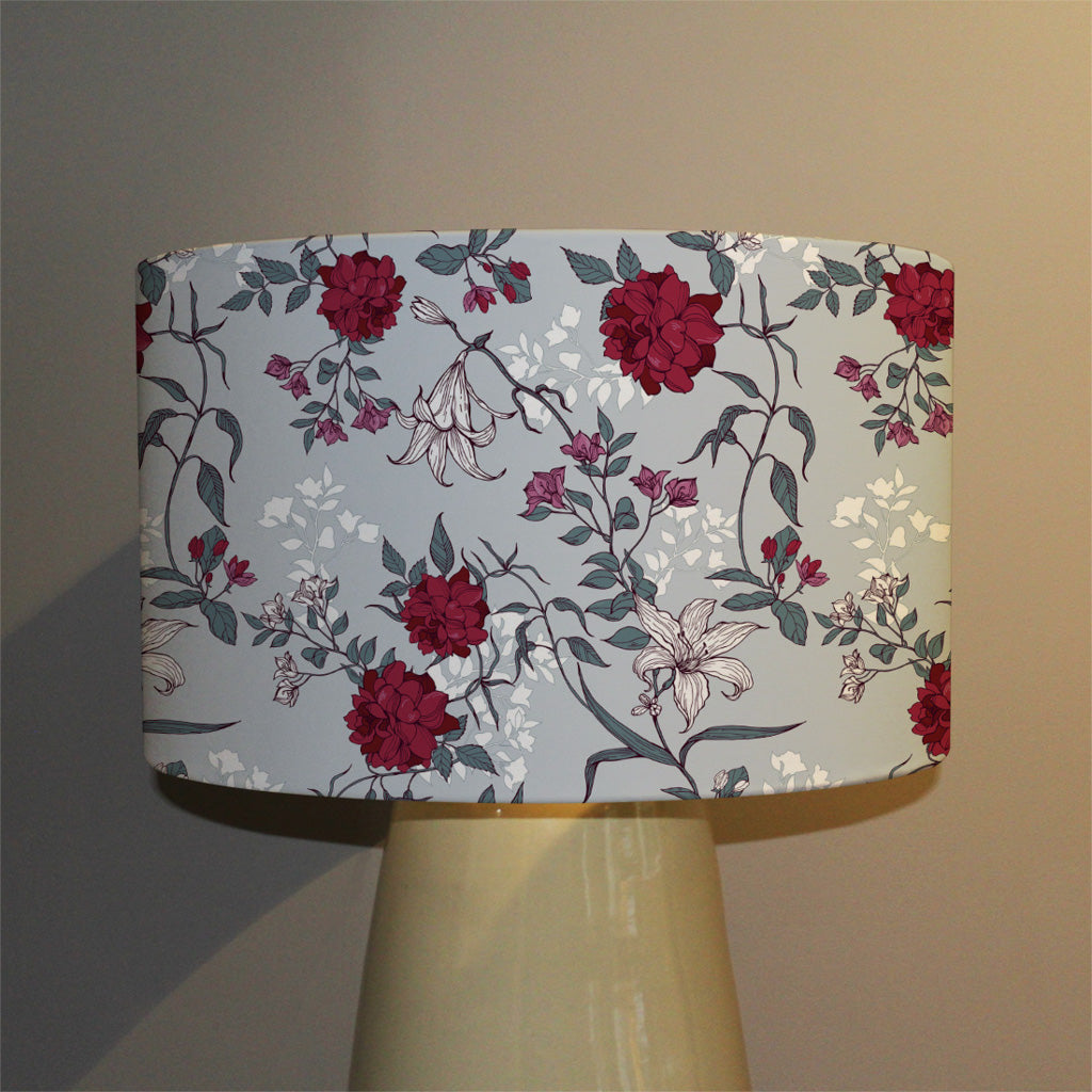New Product Red & White Winter Floral (Ceiling & Lamp Shade)  - Andrew Lee Home and Living