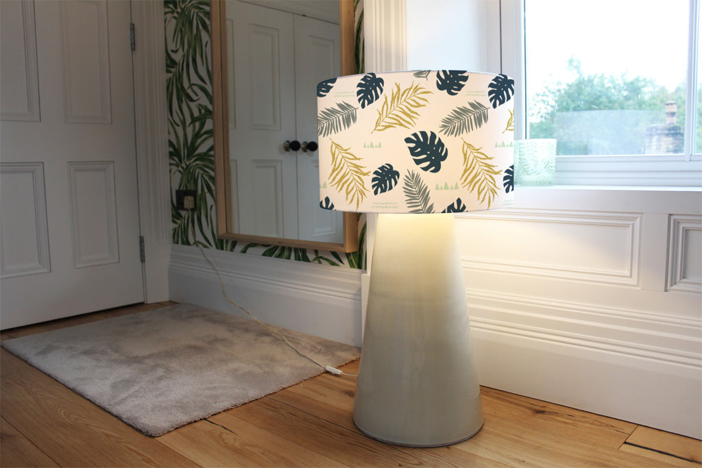 New Product Gold Glitter & Navy Leaves (Ceiling & Lamp Shade)  - Andrew Lee Home and Living