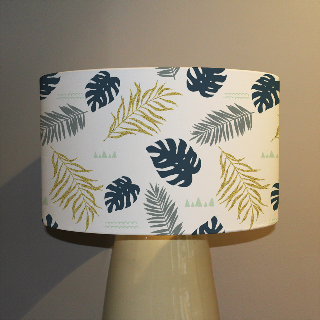 New Product Gold Glitter & Navy Leaves (Ceiling & Lamp Shade)  - Andrew Lee Home and Living