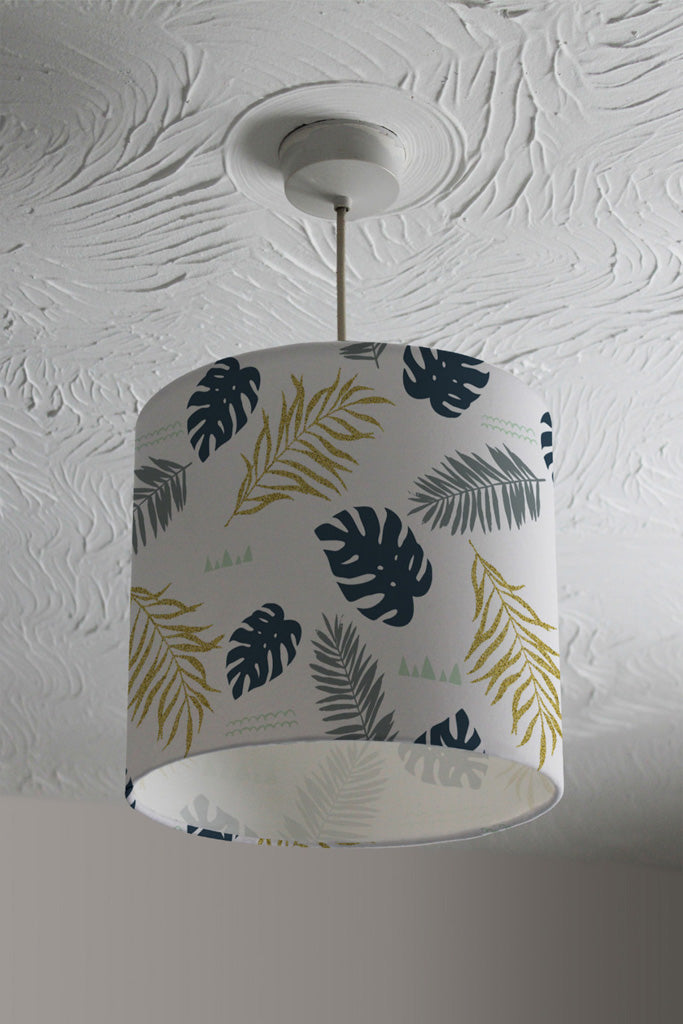 New Product Gold Glitter & Navy Leaves (Ceiling & Lamp Shade)  - Andrew Lee Home and Living