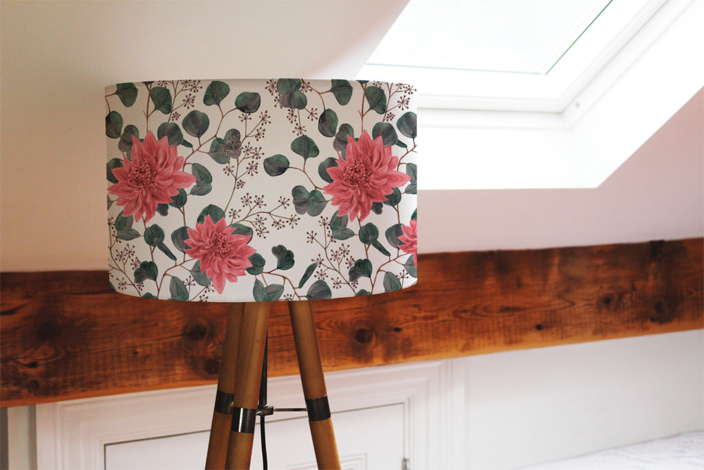 New Product Red Flowers, Green Leaves (Ceiling & Lamp Shade)  - Andrew Lee Home and Living