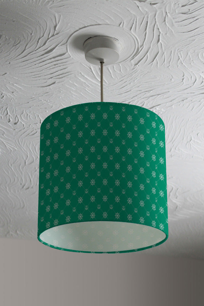 New Product Nautical Elements on Green (Ceiling & Lamp Shade)  - Andrew Lee Home and Living