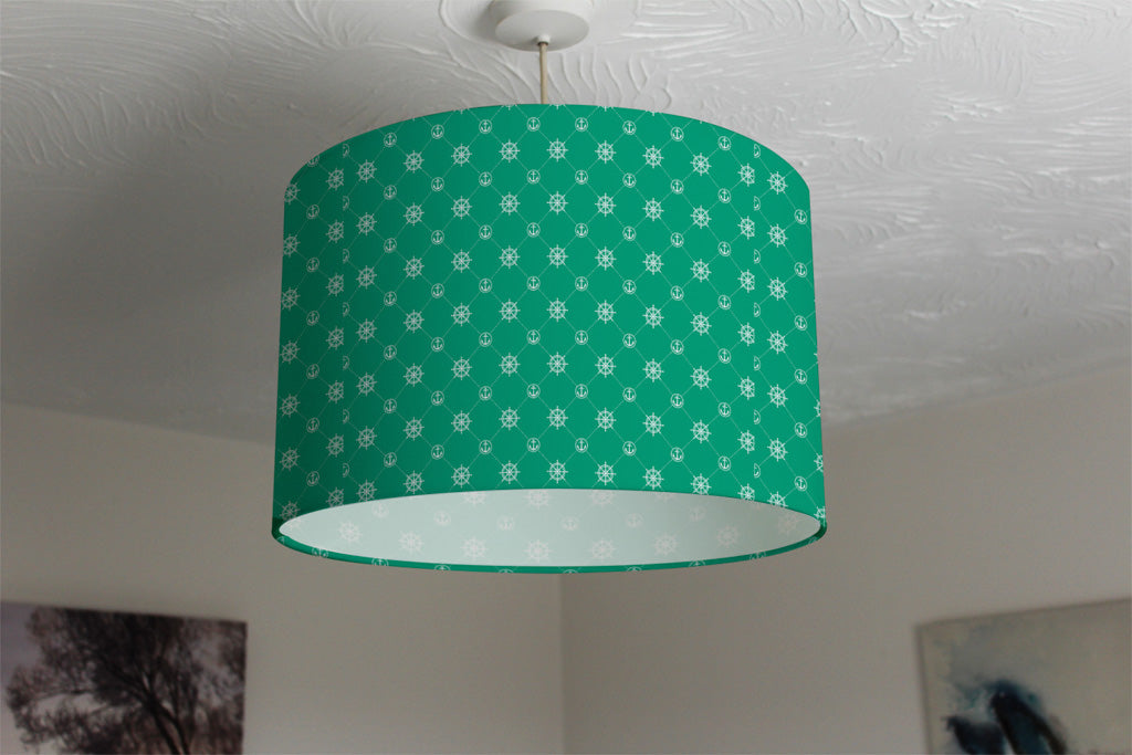 New Product Nautical Elements on Green (Ceiling & Lamp Shade)  - Andrew Lee Home and Living