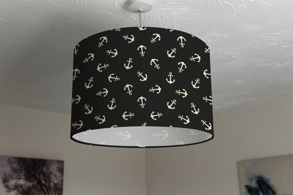Anchors on Black Background (Ceiling & Lamp Shade) - Andrew Lee Home and Living