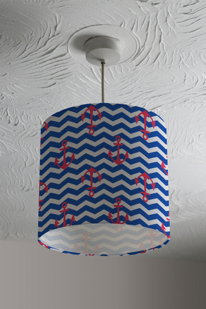 New Product Anchors on Zig Zag Stripes (Ceiling & Lamp Shade)  - Andrew Lee Home and Living