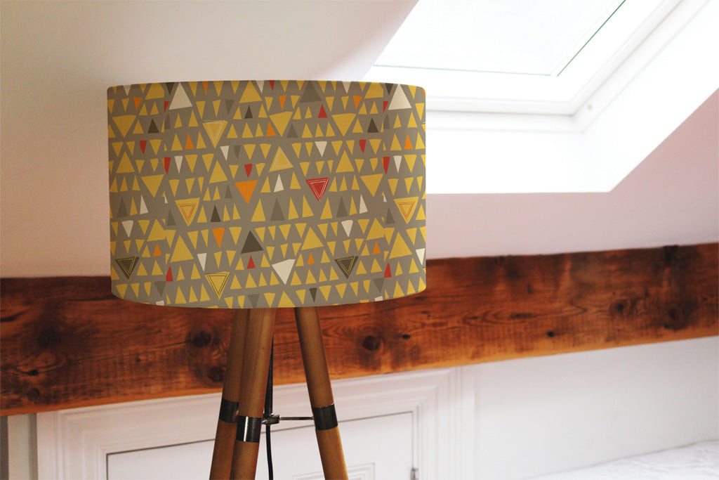 New Product Yellow Geometric Triangles (Ceiling & Lamp Shade)  - Andrew Lee Home and Living
