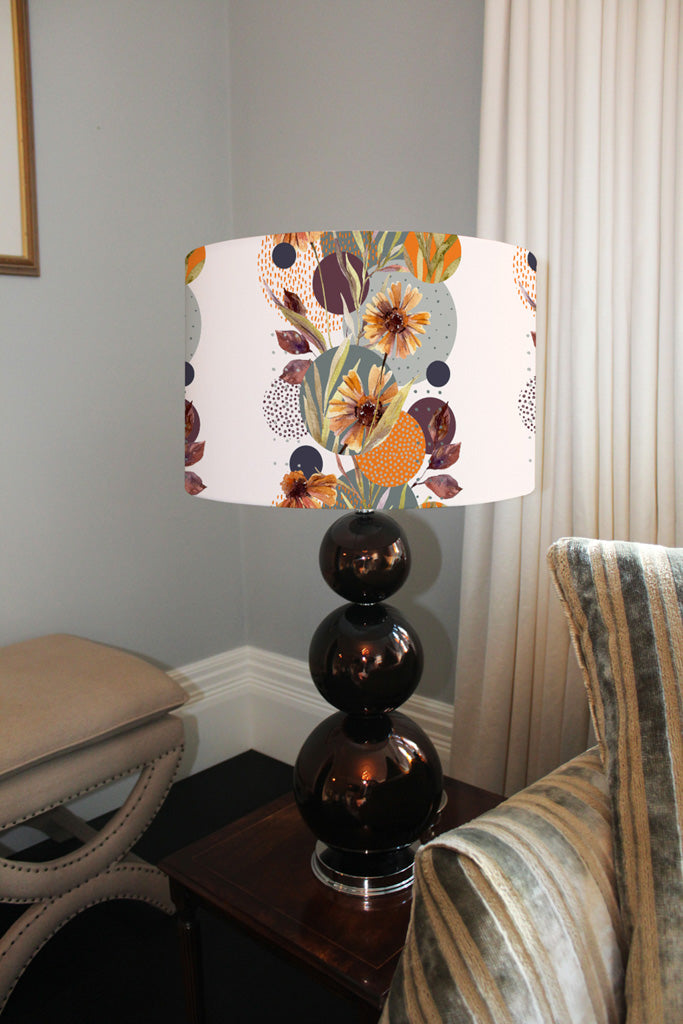 New Product Orange Geometric With Flowers (Ceiling & Lamp Shade)  - Andrew Lee Home and Living