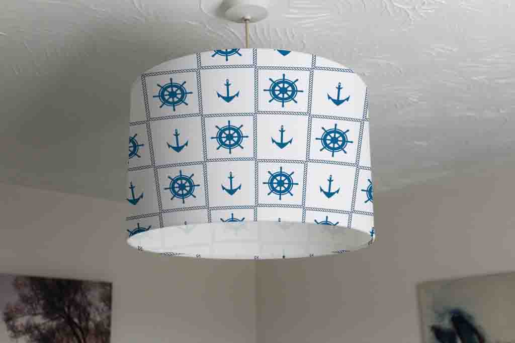 New Product Marine pattern with rope frame and anchor (Ceiling & Lamp Shade)  - Andrew Lee Home and Living