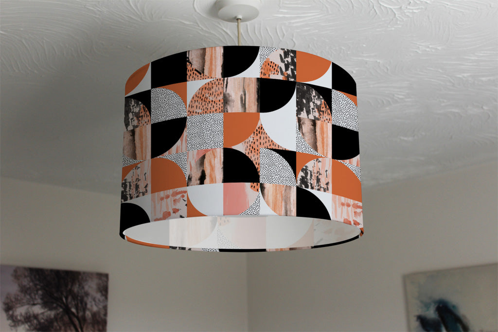 New Product Geometric Circles in Autumn Colours (Ceiling & Lamp Shade)  - Andrew Lee Home and Living