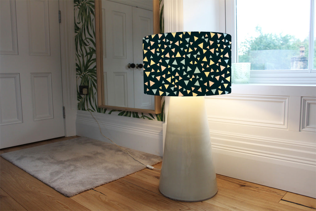 New Product Yellow & Blue Triangles (Ceiling & Lamp Shade)  - Andrew Lee Home and Living
