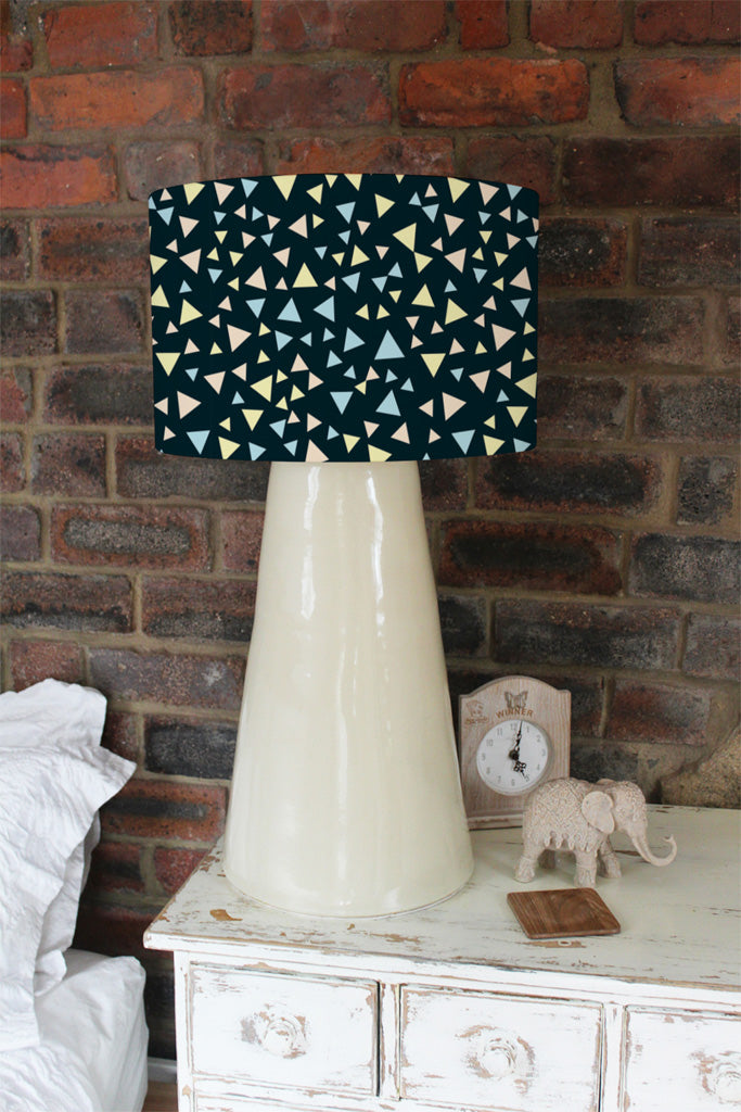 New Product Yellow & Blue Triangles (Ceiling & Lamp Shade)  - Andrew Lee Home and Living