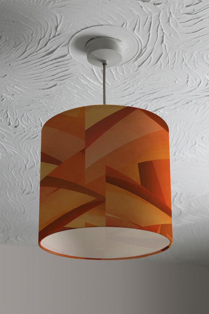 New Product Autumn Coloured Geometric Triangle Patterns (Ceiling & Lamp Shade)  - Andrew Lee Home and Living