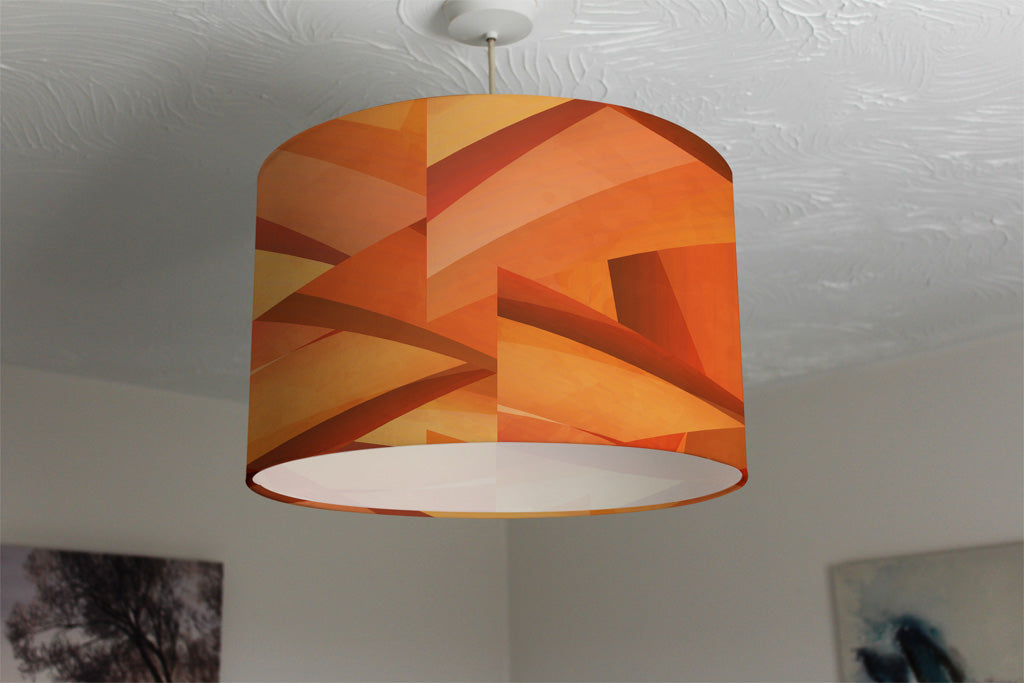 New Product Autumn Coloured Geometric Triangle Patterns (Ceiling & Lamp Shade)  - Andrew Lee Home and Living