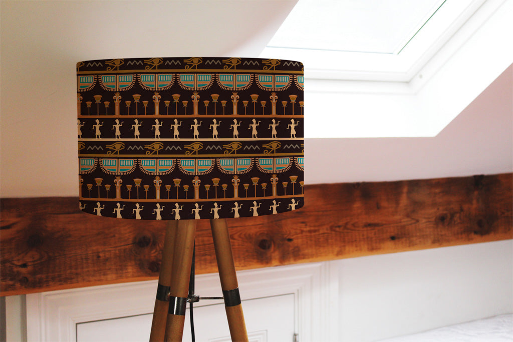 New Product Orange & Black Hieroglyphs (Ceiling & Lamp Shade)  - Andrew Lee Home and Living