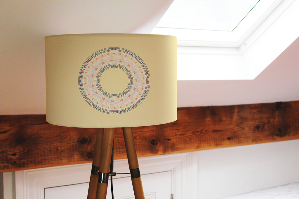 New Product Yellow Circle Ornament. Round Frame (Ceiling & Lamp Shade)  - Andrew Lee Home and Living