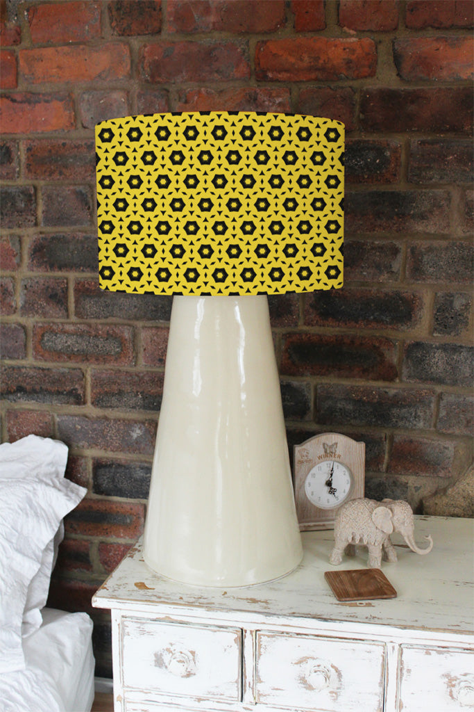New Product Yellow & Black Geometric Pattern (Ceiling & Lamp Shade)  - Andrew Lee Home and Living