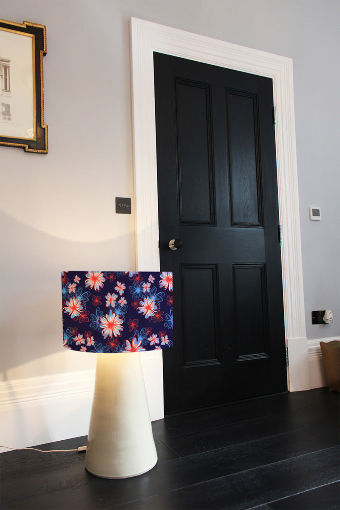 New Product Red, White & Blue Flower Print (Ceiling & Lamp Shade)  - Andrew Lee Home and Living
