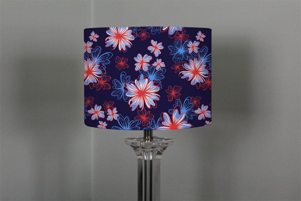 New Product Red, White & Blue Flower Print (Ceiling & Lamp Shade)  - Andrew Lee Home and Living