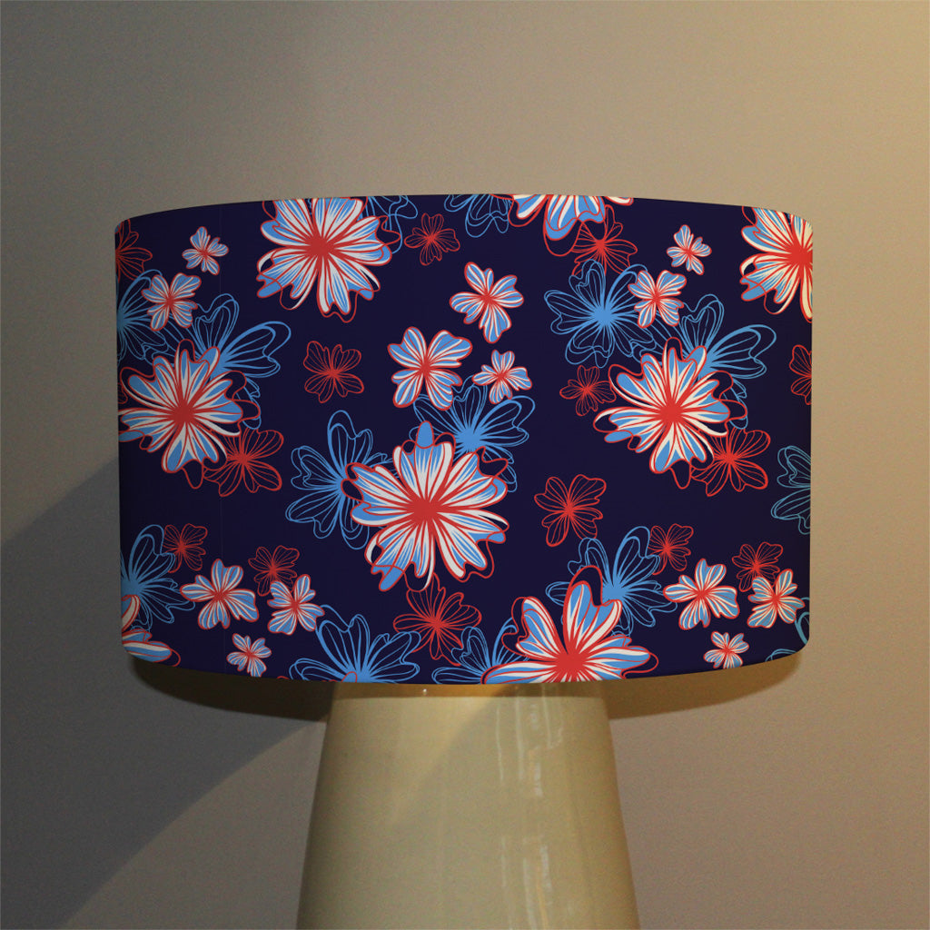 New Product Red, White & Blue Flower Print (Ceiling & Lamp Shade)  - Andrew Lee Home and Living