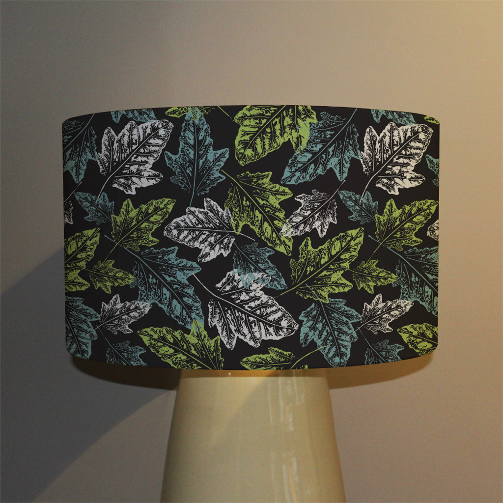 New Product Leaf Print on Dark Bachground (Ceiling & Lamp Shade)  - Andrew Lee Home and Living