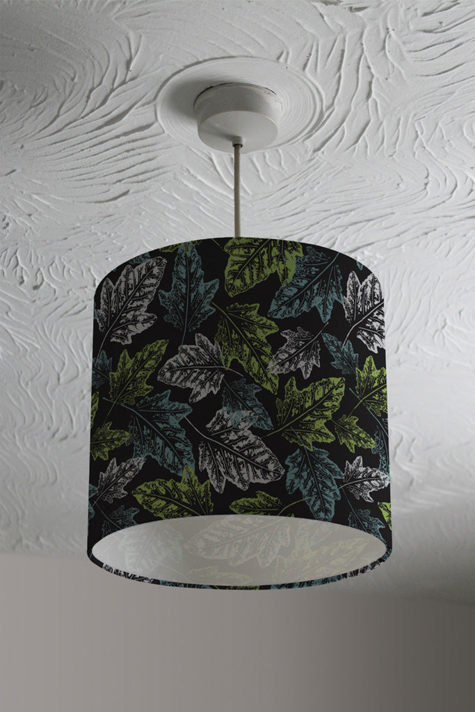 New Product Leaf Print on Dark Bachground (Ceiling & Lamp Shade)  - Andrew Lee Home and Living