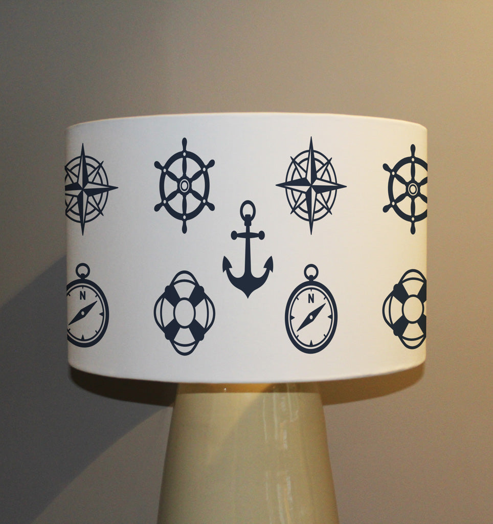New Product Set of marine, maritime or nautical icons with an anchor (Ceiling & Lamp Shade)  - Andrew Lee Home and Living