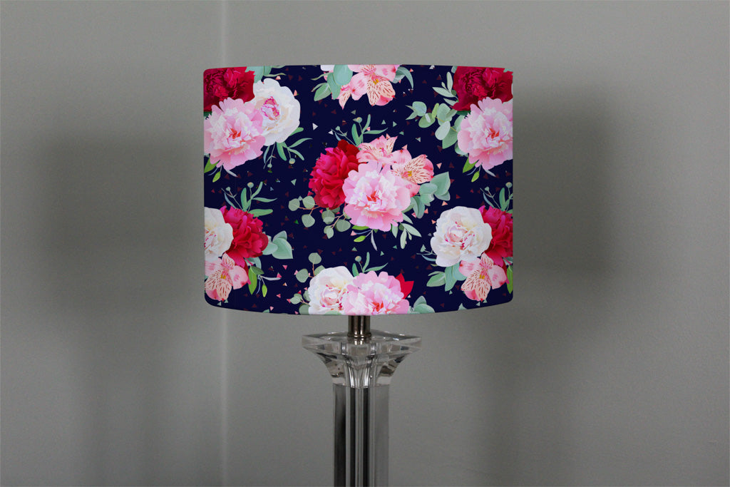 New Product Roses on Navy (Ceiling & Lamp Shade)  - Andrew Lee Home and Living