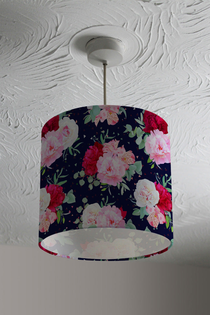 New Product Roses on Navy (Ceiling & Lamp Shade)  - Andrew Lee Home and Living