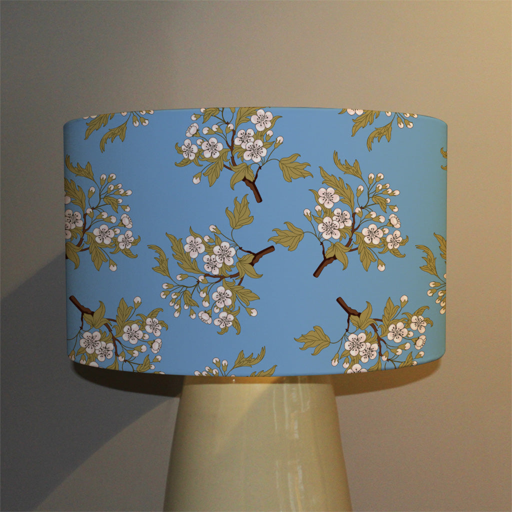 New Product Orchid Branches on Blue (Ceiling & Lamp Shade)  - Andrew Lee Home and Living
