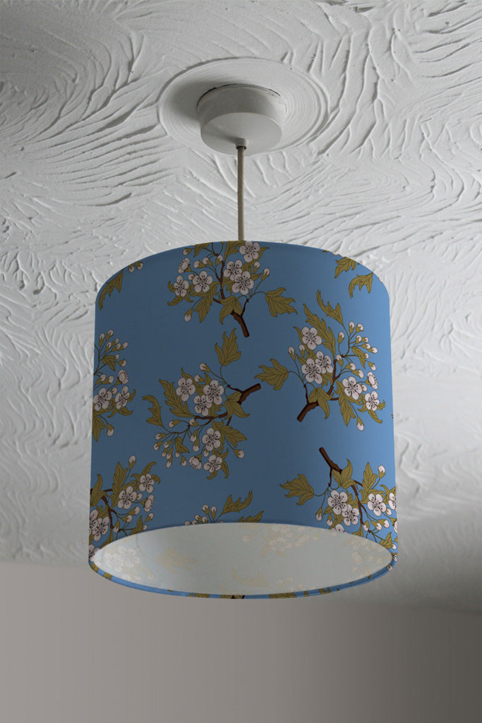New Product Orchid Branches on Blue (Ceiling & Lamp Shade)  - Andrew Lee Home and Living