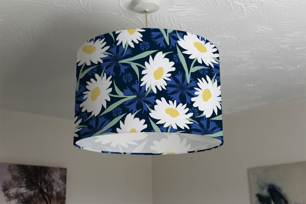 New Product Daisies on Navy (Ceiling & Lamp Shade)  - Andrew Lee Home and Living